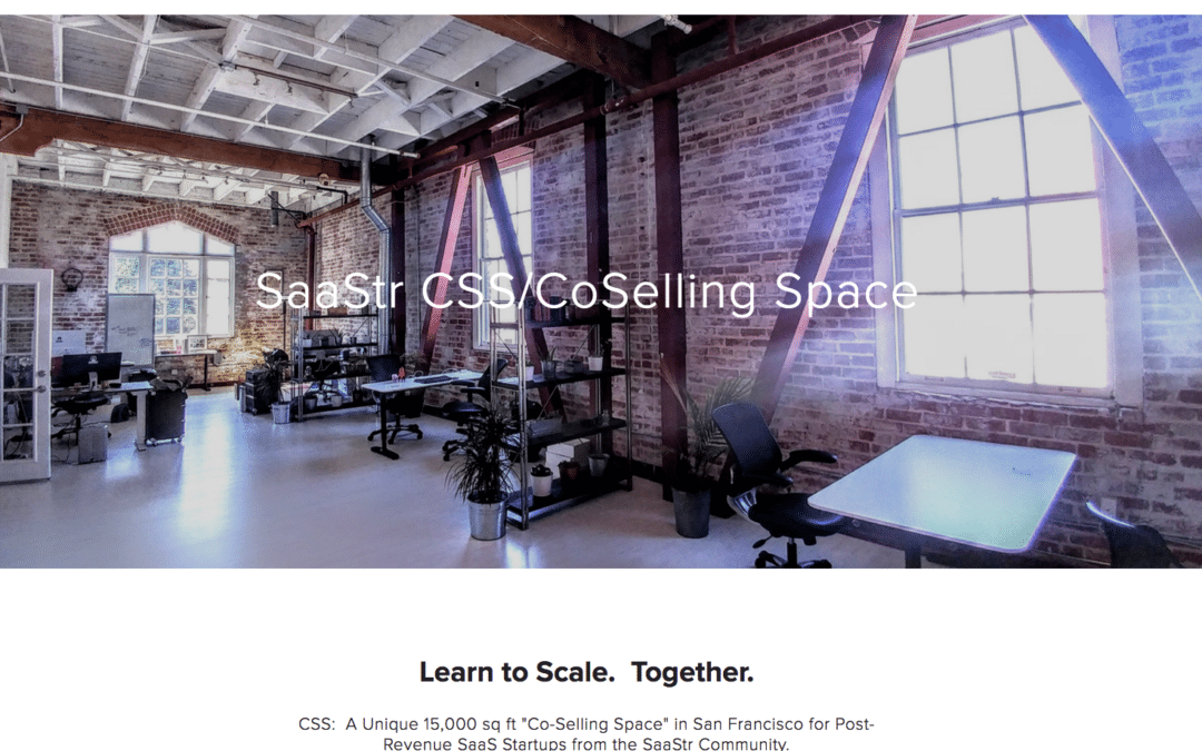 New!! The SaaStr Co-Selling Space. 15,000 Square Ft in SF to Sell and Scale Together.