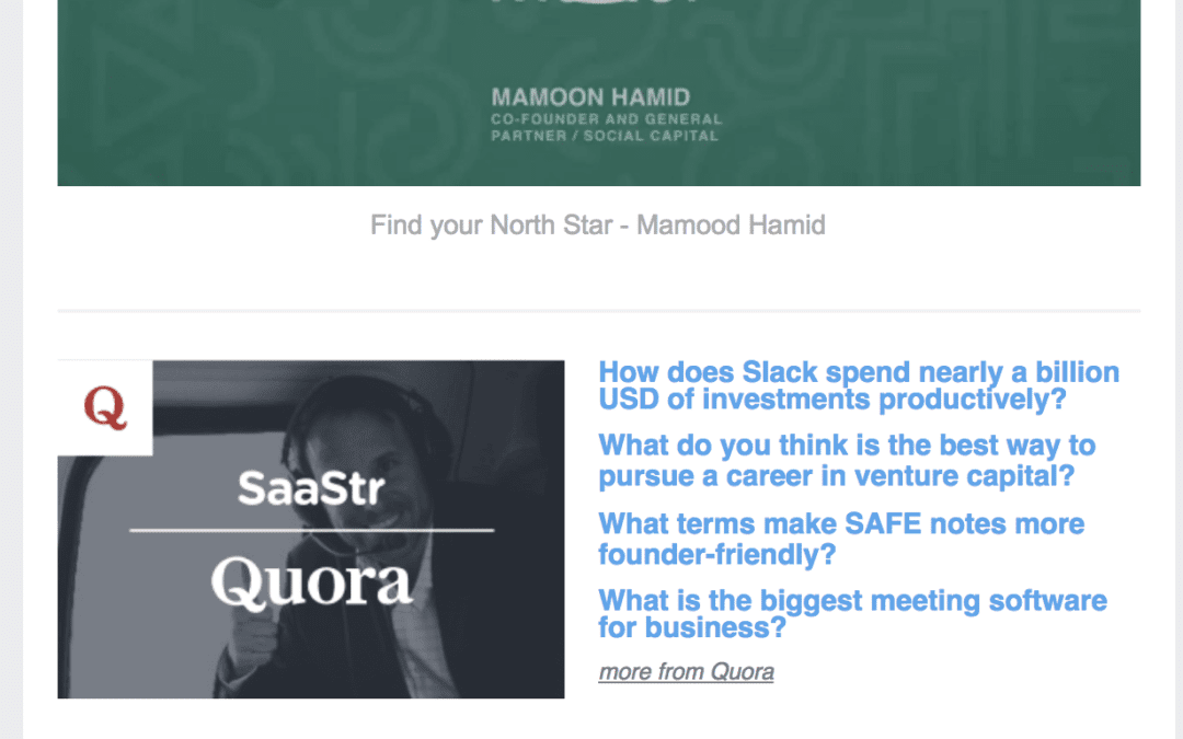 Best Way to Get Free Stuff from SaaStr?  Subscribe to the SaaStr Weekly