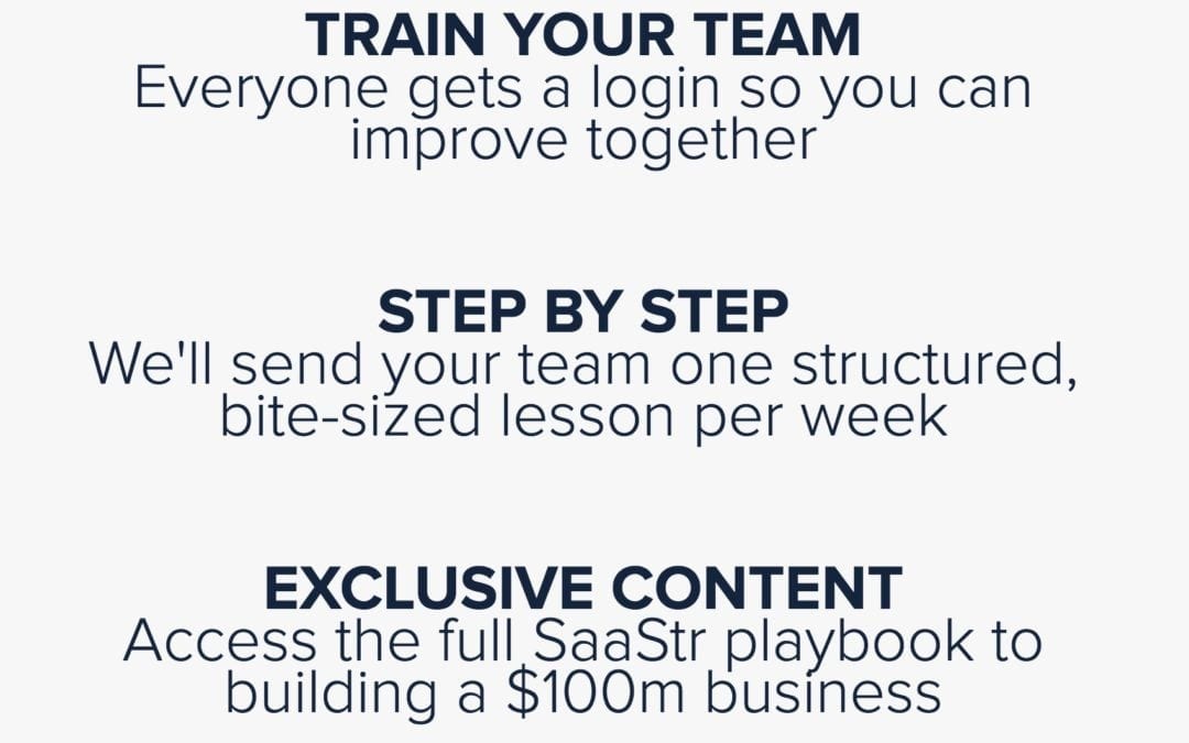 Sign Up Now for SaaStr Pro! — We’ll Train Your Team For You!