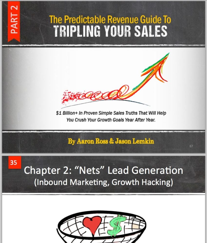 Download Part II of The Predictable Revenue Guide to Tripling Your Sales – Now!