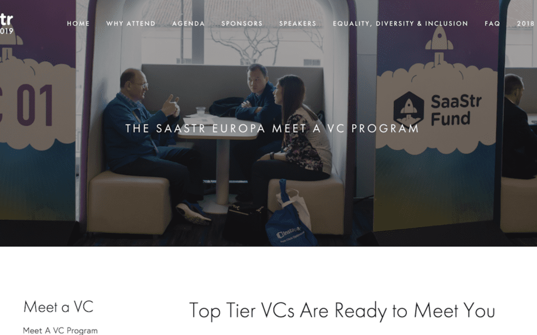The Meet-a-VC Program Comes to SaaStr Europa in June!  Get Funded!