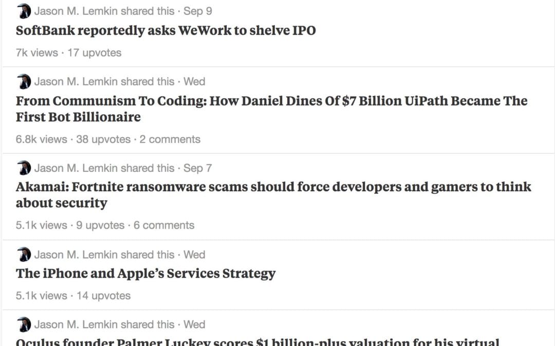 The Top Cloud Stories of the Week:  UiPath, Fortnite, Apple Services, Samsara, and The Secret Service