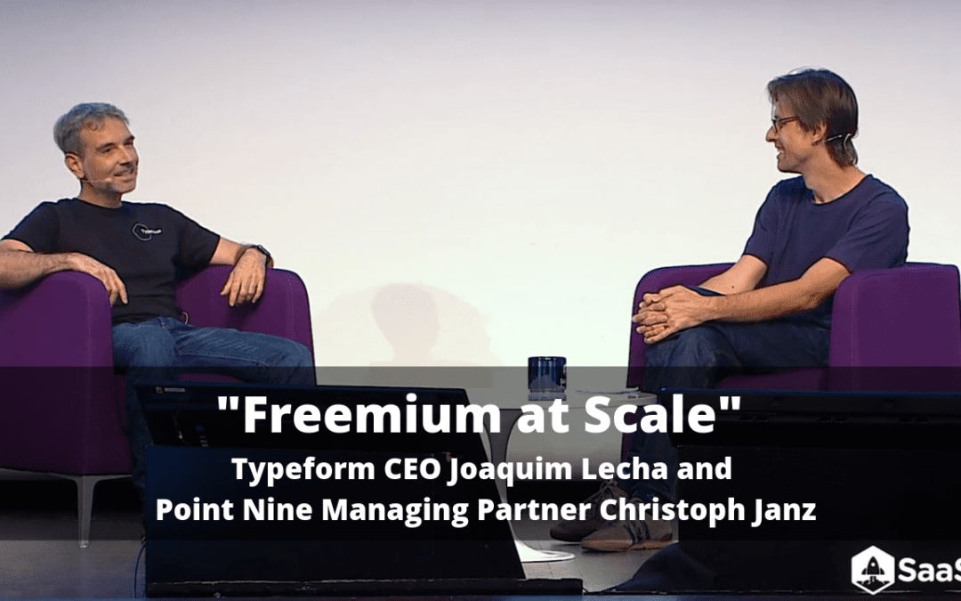 Freemium at Scale with Typeform CEO Joaquim Lecha + Christoph Janz of Point Nine (Video + Transcript)