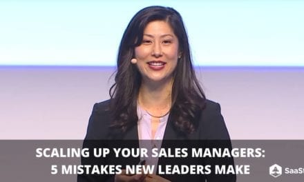 Scaling Up Sales Managers: 5 Mistakes New leaders Make (Video + Transcript)