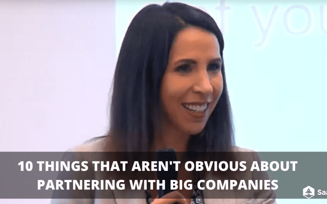 10 Things That Aren’t Obvious About Partnering With Big Companies – Workday Ventures (Video + Transcript)