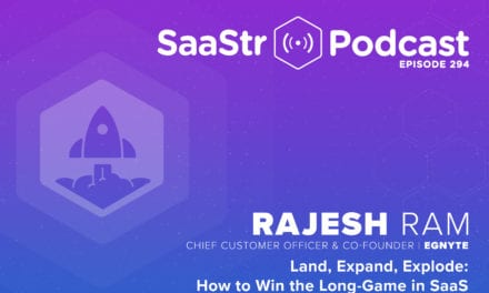 SaaStr Podcast 294 with Egnyte CCO Rajesh Ram — December 27, 2019