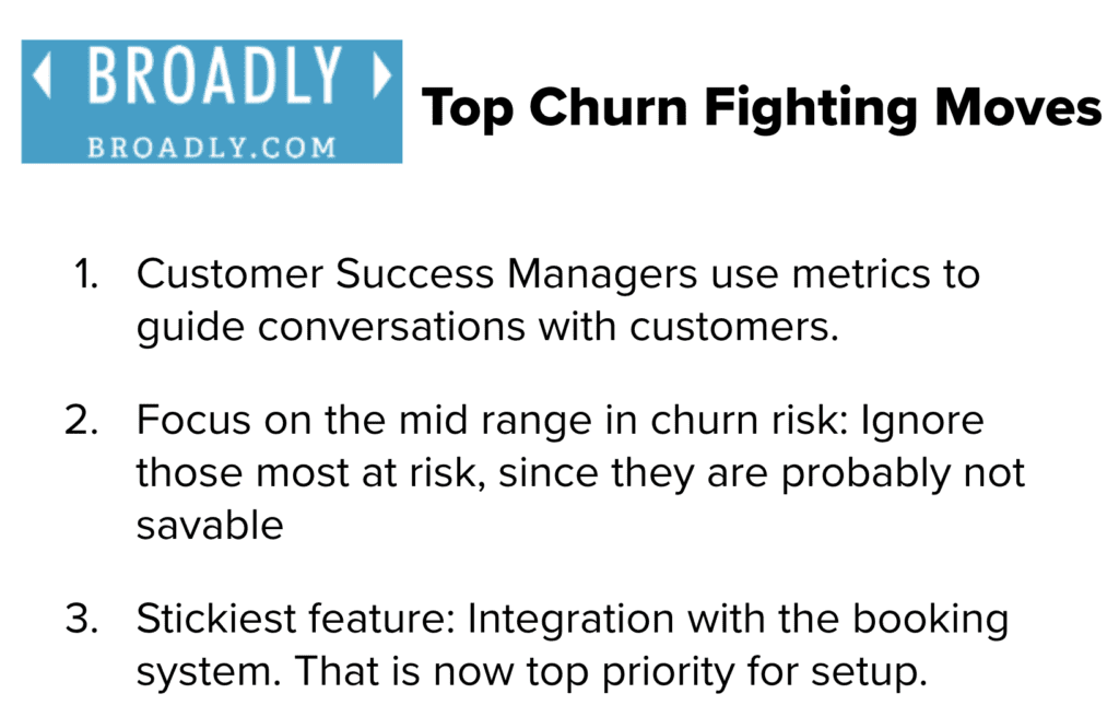 fight churn with data