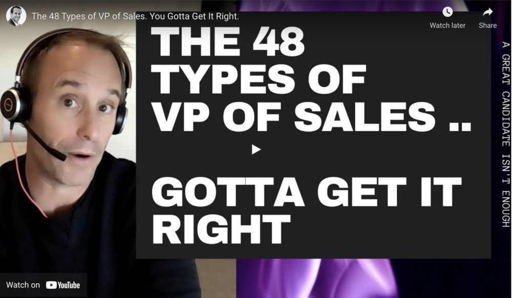95% of VPs of Sales Won’t Thrive at Your Startup