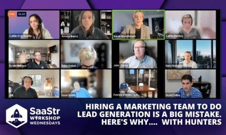 Hiring a Marketing Team to do Lead Generation is a Big Mistake. Here’s Why…. with Hunters Head of Demand Generation and Field Marketing Sarah Breathnach (Video)