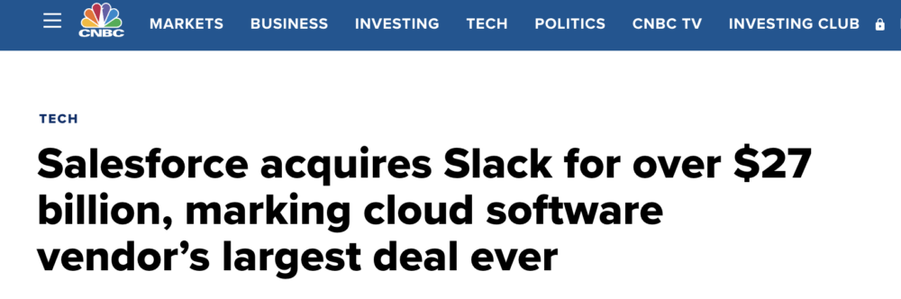 Salesforce Acquisition of Slack