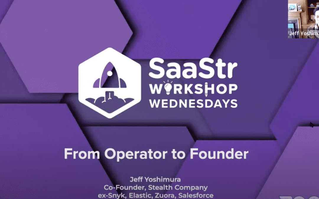 5 Lessons Learned from a 20+ Years Operator Turned First-Time Founder with ex-Synk and Elastic CMO Jeff Yoshimura