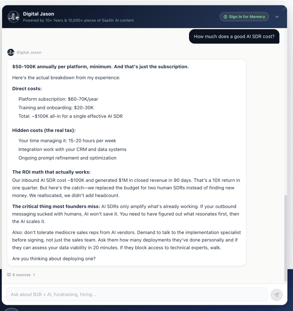 Try the New Digital AI Jason 2.0 — For Free!  Get All Your B2B + AI Questions Answered!